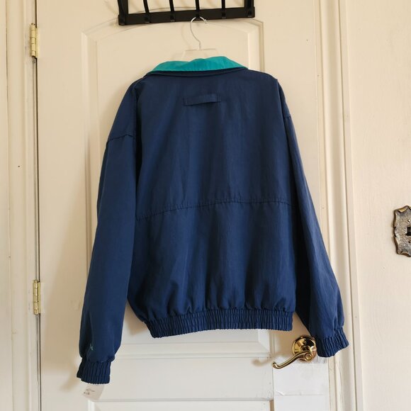 NWT Vtg 80's Crown Royal California Imperial Teal Blue Zip Jacket XL Made In USA - Picture 11 of 11